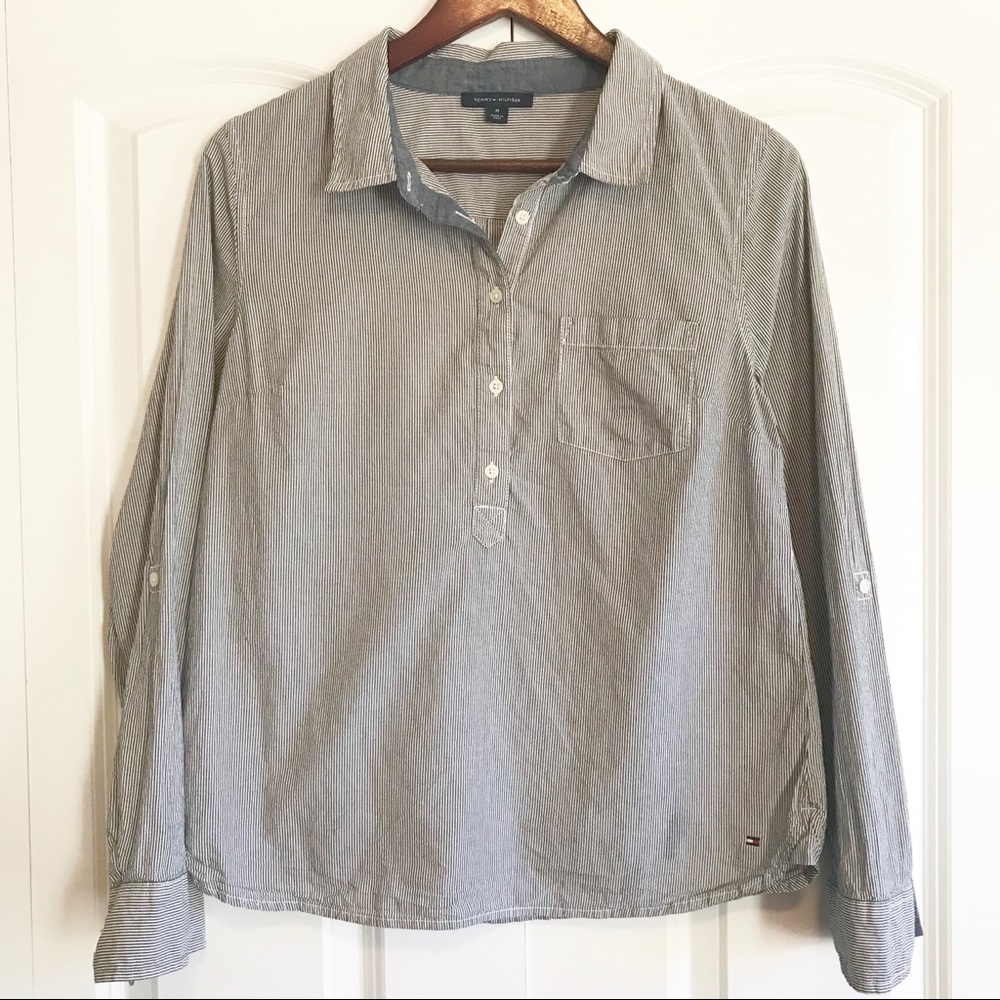 Tommy Hilfiger || Striped Oxford Tunic